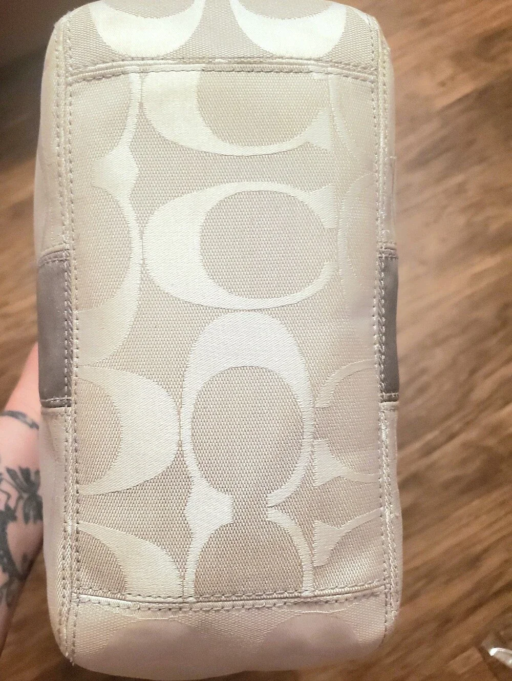 Coach Silver Small Purse Tote